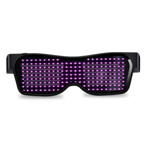 Bluetooth party szemüveg, világító szemüveg, LED kijelzős szemüveg